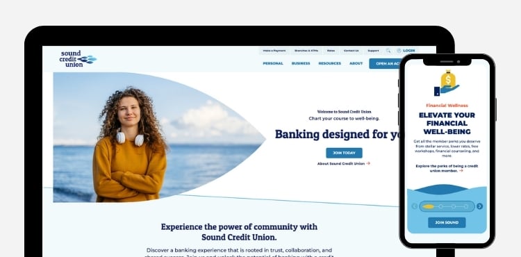 Sound Credit Union website redesign