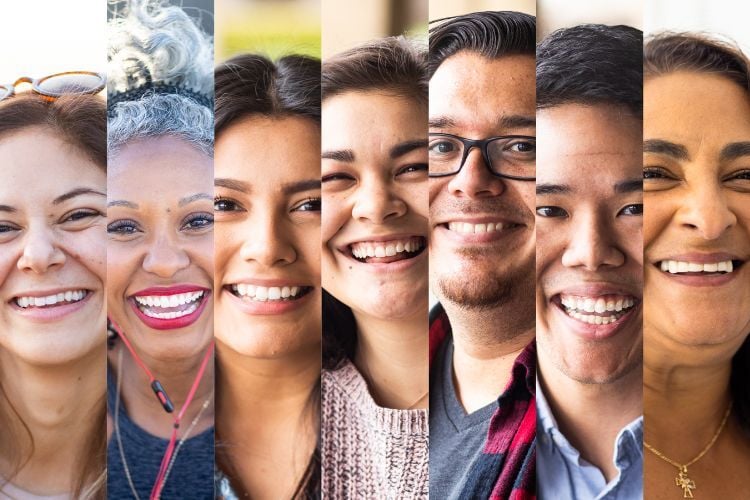 Images of people from diverse backgrounds